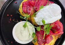 Драники с лососем